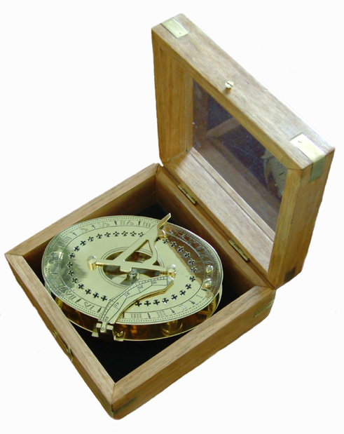 Sundial with compass